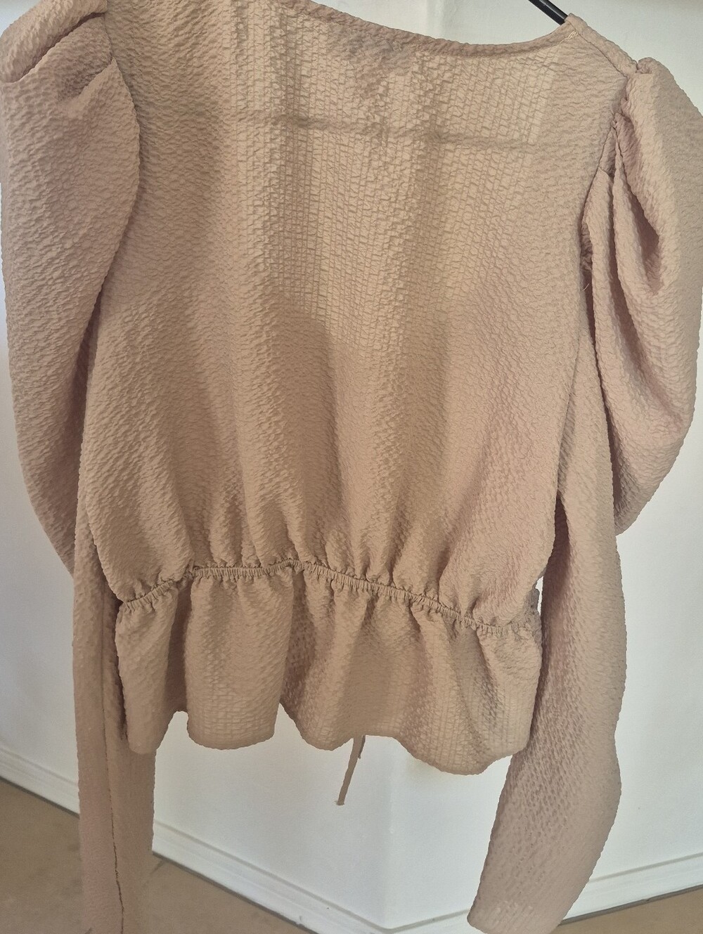TopShop Size 10 Beige Top - Picture 2 of 3